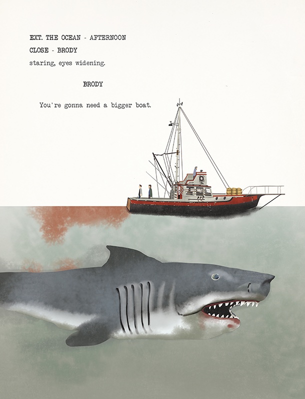 You're gonna need a bigger boat illustration.