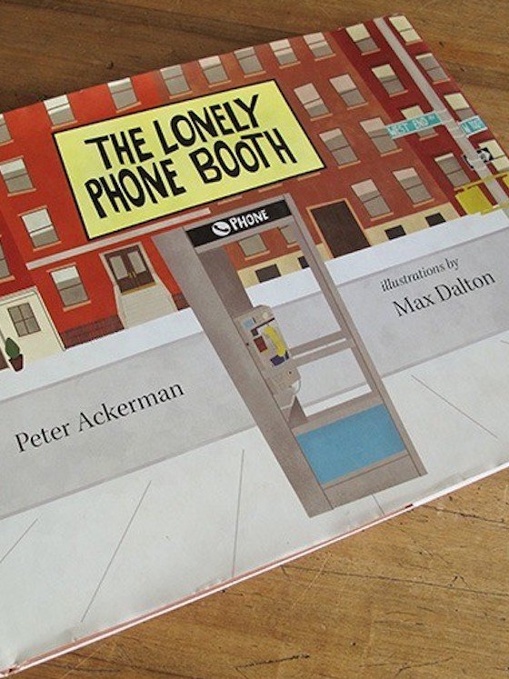 The Lonely Phone Booth. Illustration.