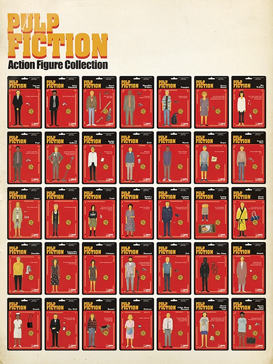 Pulp Fiction illustration.