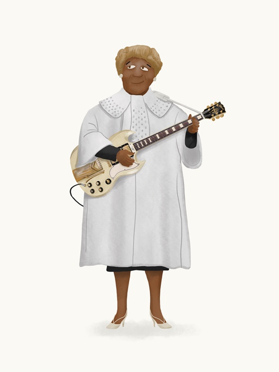 Sister Rosetta illustration.